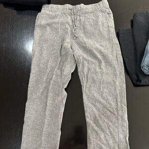 Saks Fifth Avenue Light Gray Linen Pants